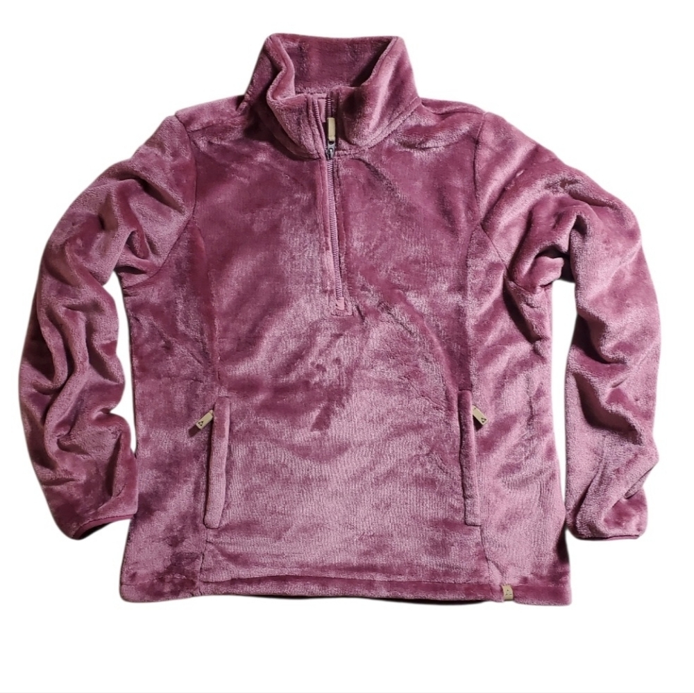 Gerry Plush Soft Sherpa  Quarter-Zip Pullover Pockets NWOT LARGE